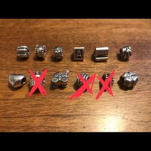 Pandora charms and clips